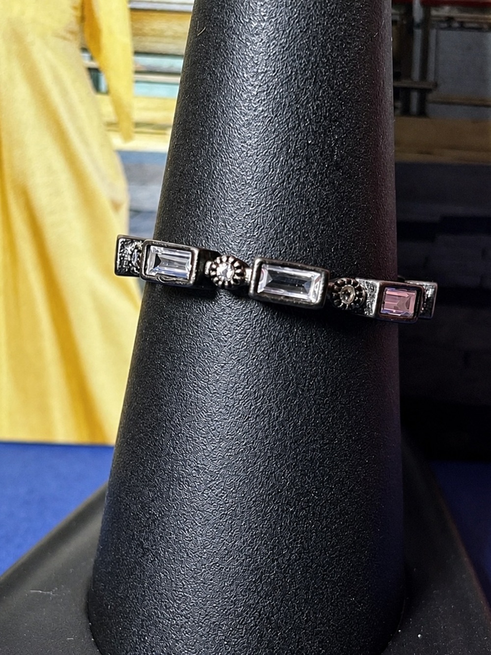 Freida Rothman Hematite Eternity Ring